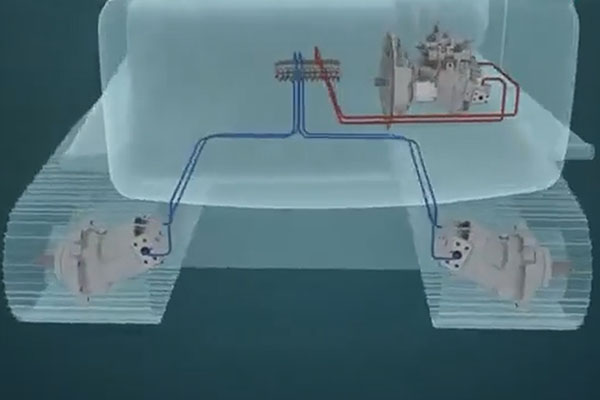 Reveal Hydraulpump för grävmaskin, huvudkontrollventil, resemotor!