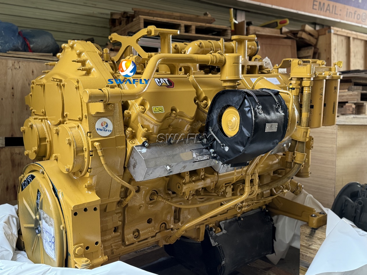 Hjärtat i Carterpillar D10T bulldozer - den kraftfulla C27-motorn