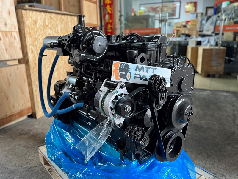 Ny ankomst 6/8 !! Cummins Komplett motor SAA6D114E-3 PC300-8 grävmaskinapplikation Nytt överskott-Motor komplett