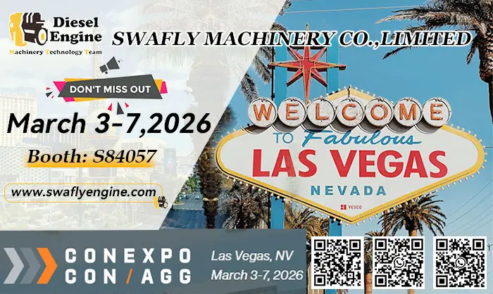 Inbjudan till SWAFLY MACHINERY på CONEXPO-CON/AGG 2026 (Las Vegas)