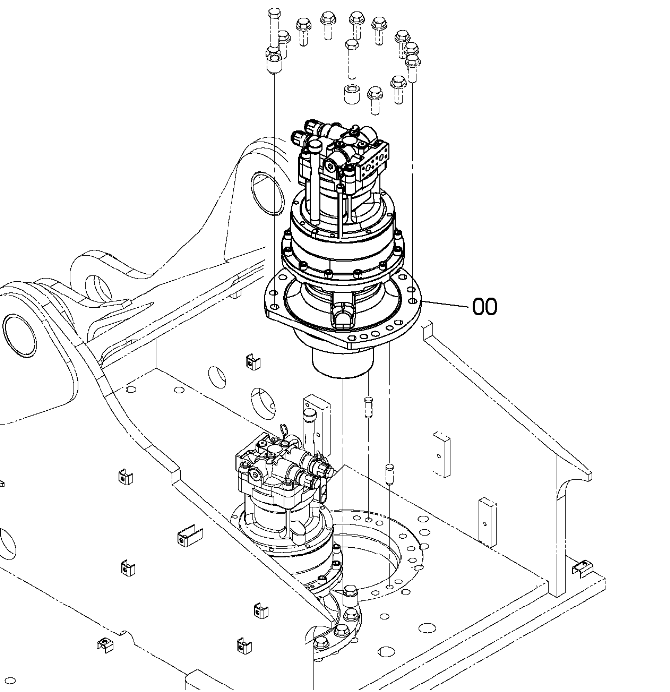 Hitachi ZX490LC-5A Swing Device YB60000926 9301113